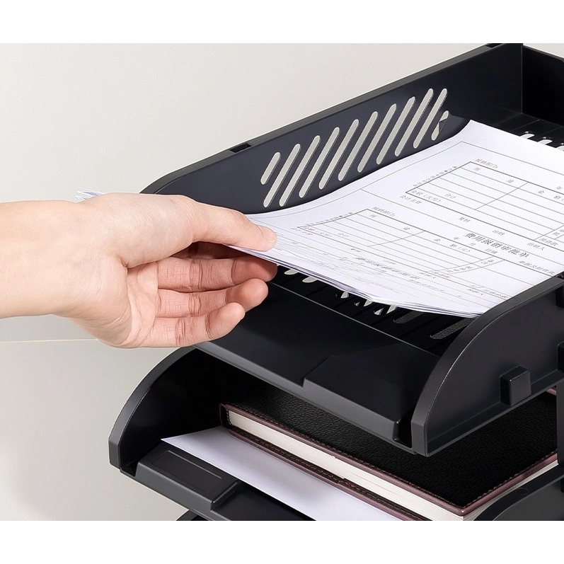 Лоток для бумаг Deli E9213 Black - E9213 BLACK - фото 2