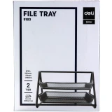 Лоток для бумаг Deli E9183 Black