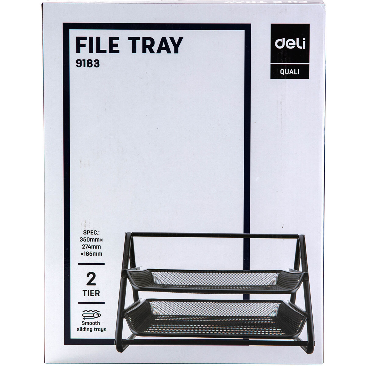 Лоток для бумаг Deli E9183 Black - фото 8
