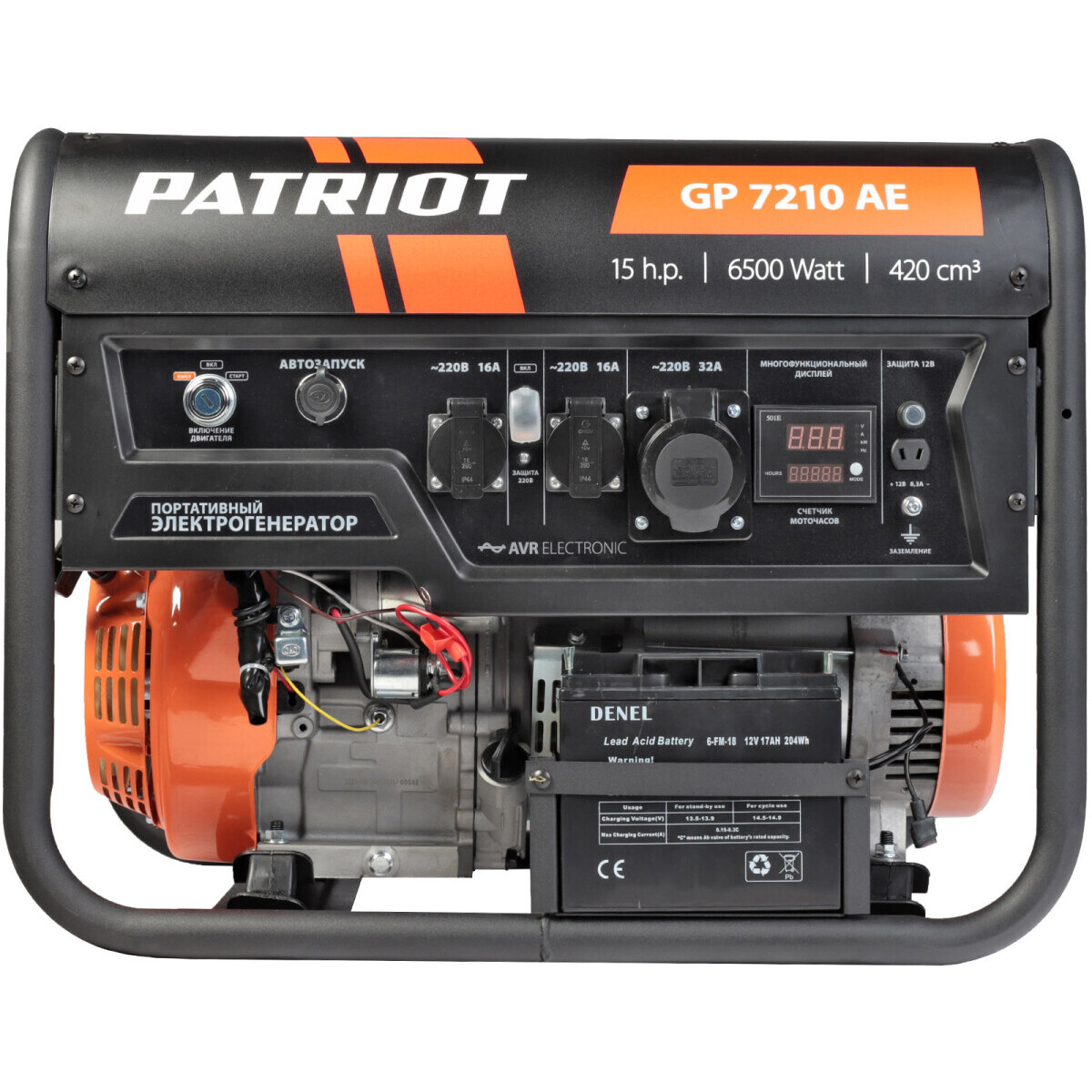 Генератор PATRIOT GP 7210AE - 474101590 - фото 3