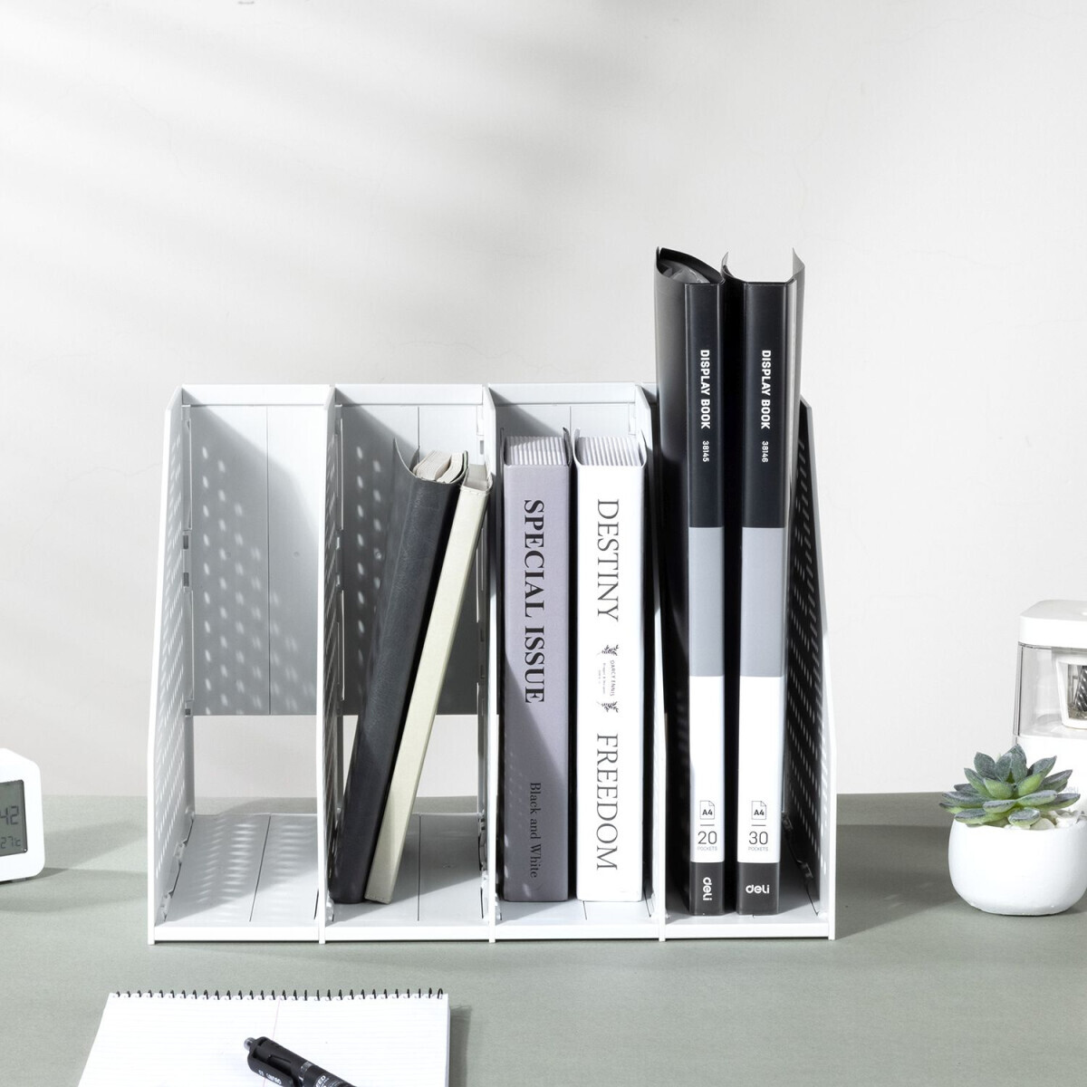 Лоток для бумаг Deli 78995LT Grey - 78995LT-GREY - фото 7