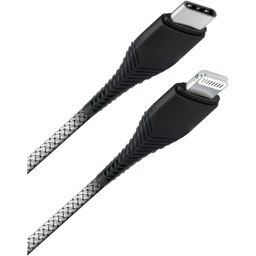 Кабель USB Type-C - Lightning, 1м, BoraSCO 52384 Grey