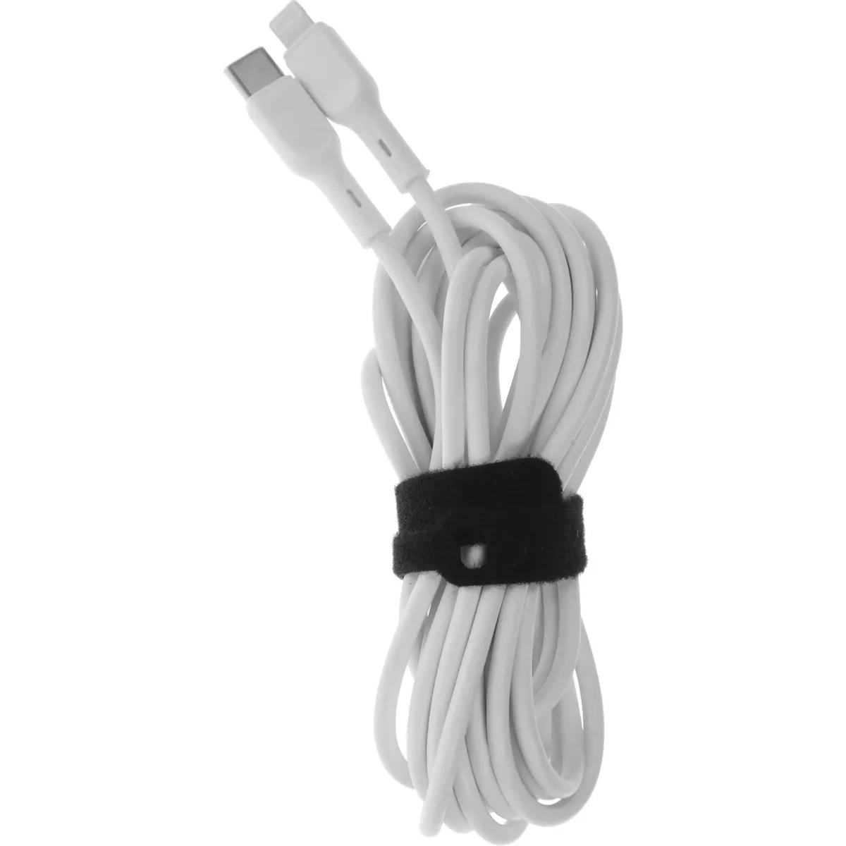 Кабель USB Type-C - Lightning, 3м, BoraSCO 52549 White - фото 2