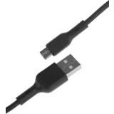 Кабель USB A (M) - microUSB B (M), 1м, BoraSCO 38511 Black