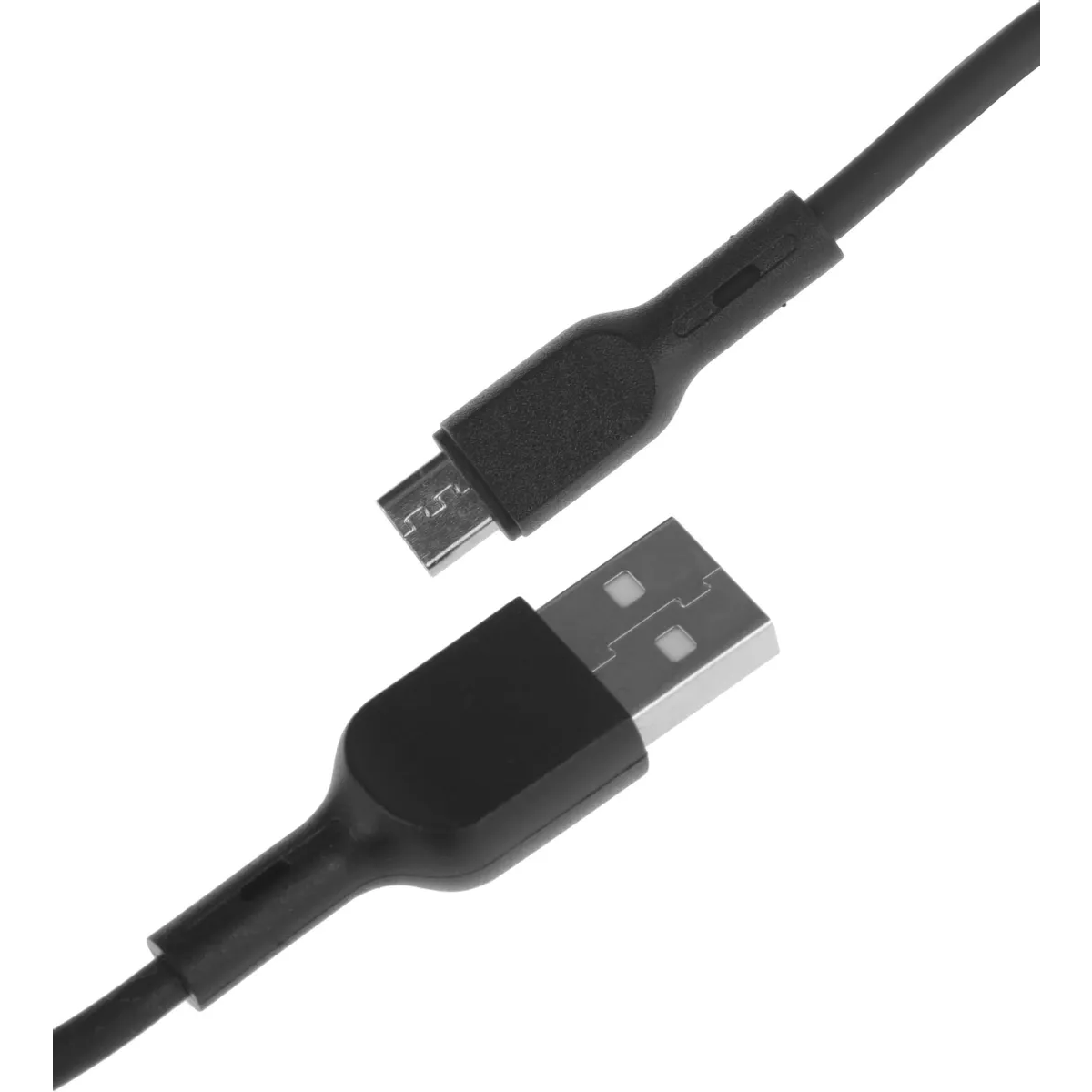 Кабель USB A (M) - microUSB B (M), 1м, BoraSCO 38511 Black - фото 2