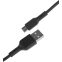 Кабель USB A (M) - microUSB B (M), 1м, BoraSCO 38511 Black - фото 2