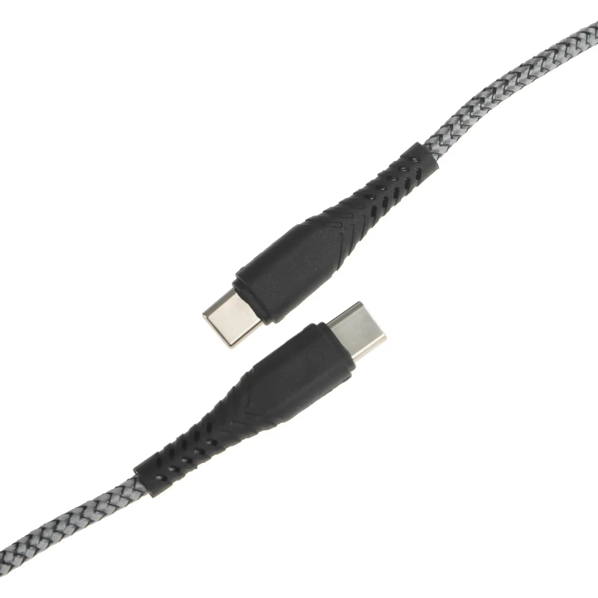 Кабель USB Type-C - USB Type-C, 1м, BoraSCO 52385 Grey - фото 2