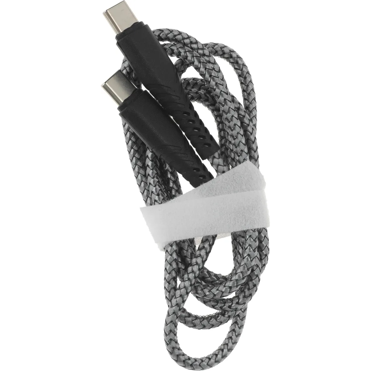 Кабель USB Type-C - USB Type-C, 1м, BoraSCO 52385 Grey - фото 3