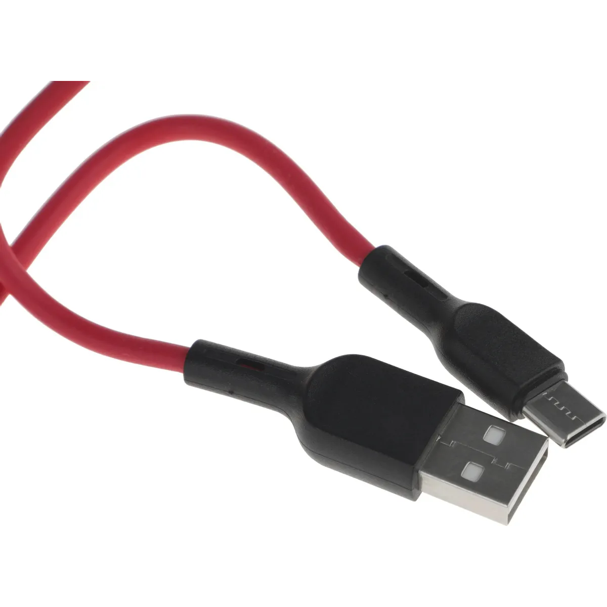 Кабель USB - USB Type-C, 1м, BoraSCO 38516 Red - фото 2