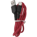Кабель USB - USB Type-C, 1м, BoraSCO 38516 Red