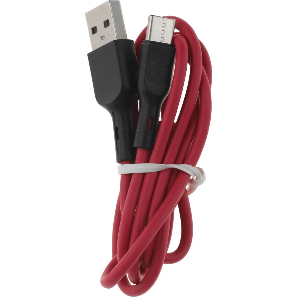Кабель USB - USB Type-C, 1м, BoraSCO 38516 Red - фото 4