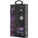 Кабель USB - USB Type-C, 1м, BoraSCO 38516 Red