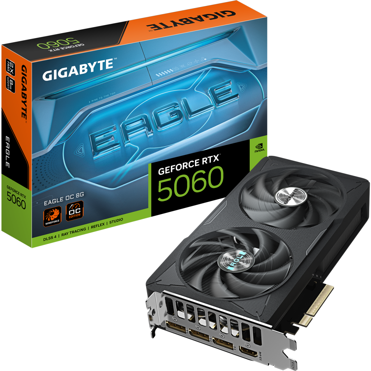 Видеокарта NVIDIA GeForce RTX 5060 Gigabyte EAGLE OC 8Gb (GV-N5060EAGLE OC-8GD) - фото 10