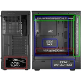 Корпус Ginzzu CL170 Black