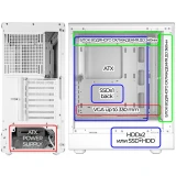 Корпус Ginzzu CL175 White