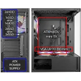 Корпус Ginzzu CL305 Black