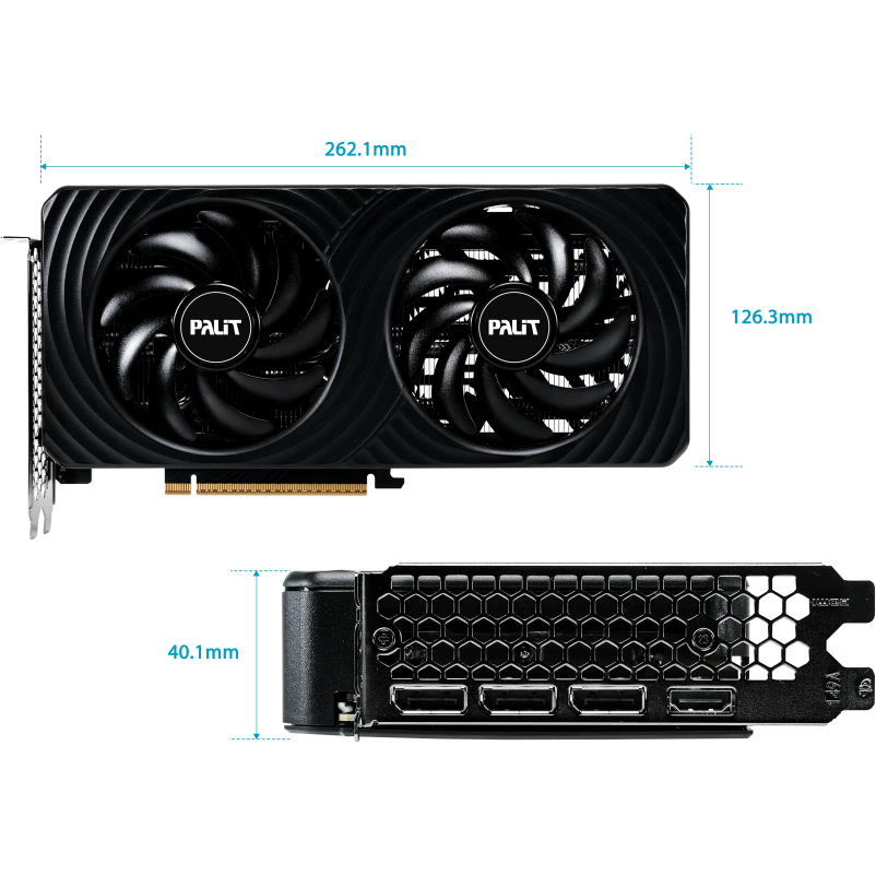 Видеокарта NVIDIA GeForce RTX 5060 Palit Dual 8Gb (NE75060S19P1-GB2063D) - фото 10