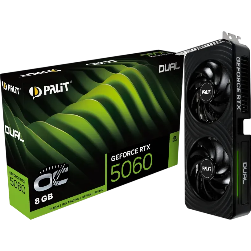 Видеокарта NVIDIA GeForce RTX 5060 Palit Dual 8Gb (NE75060S19P1-GB2063D) - фото 12