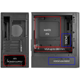 Корпус Ginzzu CL401 Black