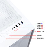 Корпус Ginzzu CL540 White