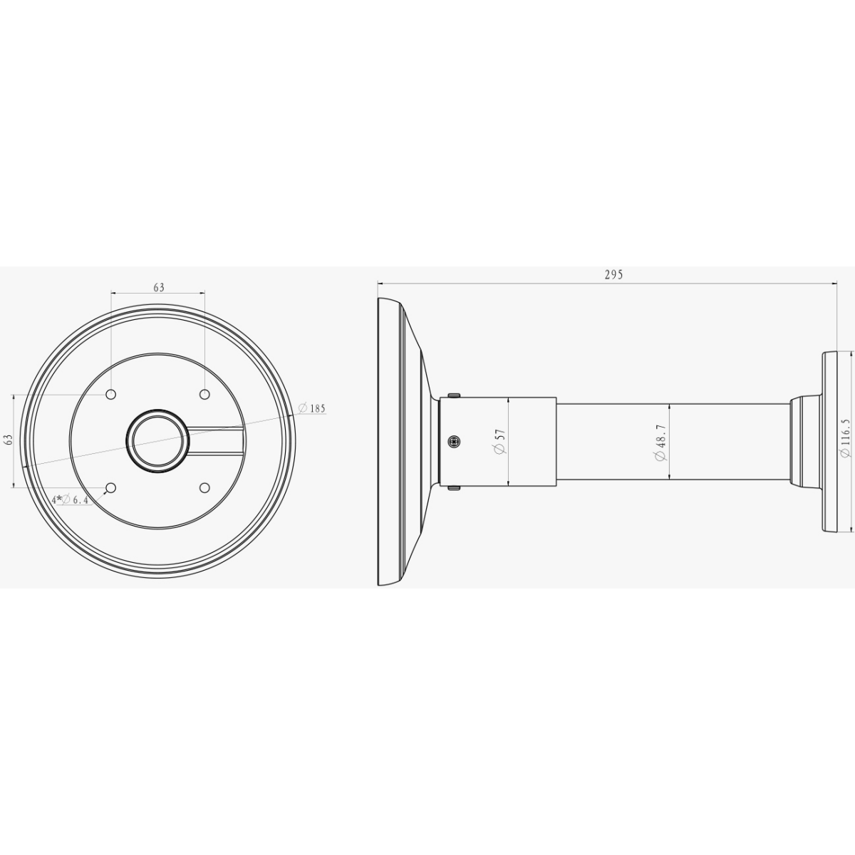 Кронштейн для камеры Milesight MS-A79 - фото 3