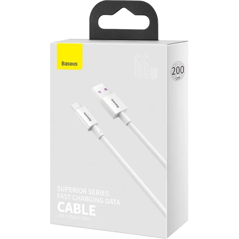 Кабель USB - USB Type-C, 2м, Baseus CATYS-A02 - фото 3