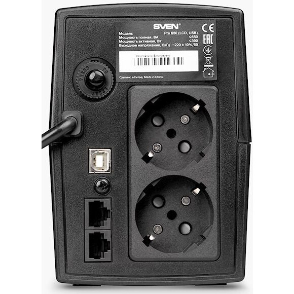 ИБП Sven Pro 650 LCD - SV-013844 - фото 3
