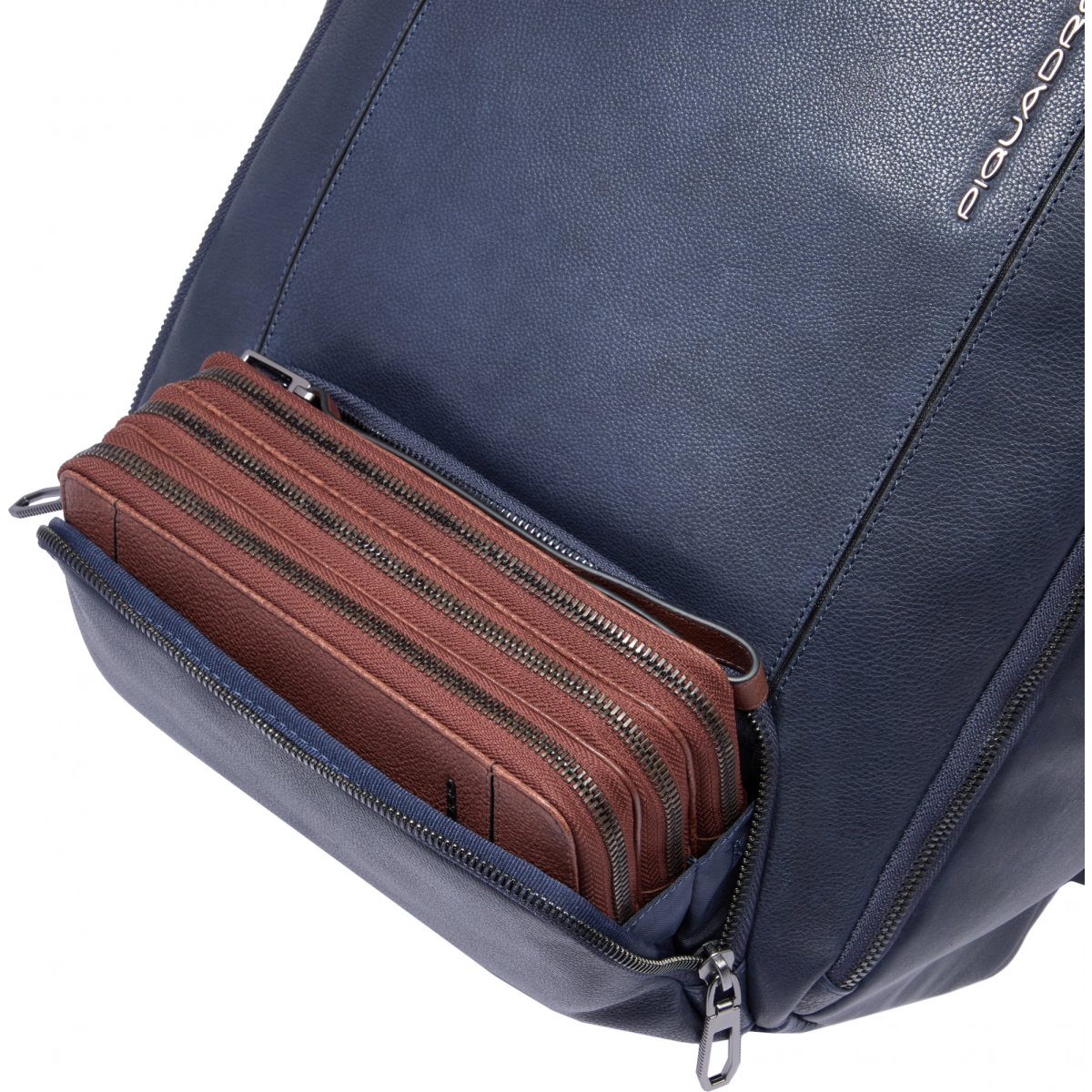 Рюкзак для ноутбука Piquadro Personalizable Laptop Backpack 15.6" Blue (CA6689S134/BLU) - фото 6