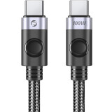 Кабель USB Type-C - USB Type-C, 2м, Orico C2CZ-20-BK-BP (ORICO-C2CZ-20-BK-BP)