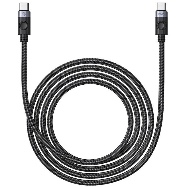 Кабель USB Type-C - USB Type-C, 2м, Orico C2CZ-20-BK-BP - ORICO-C2CZ-20-BK-BP - фото 3