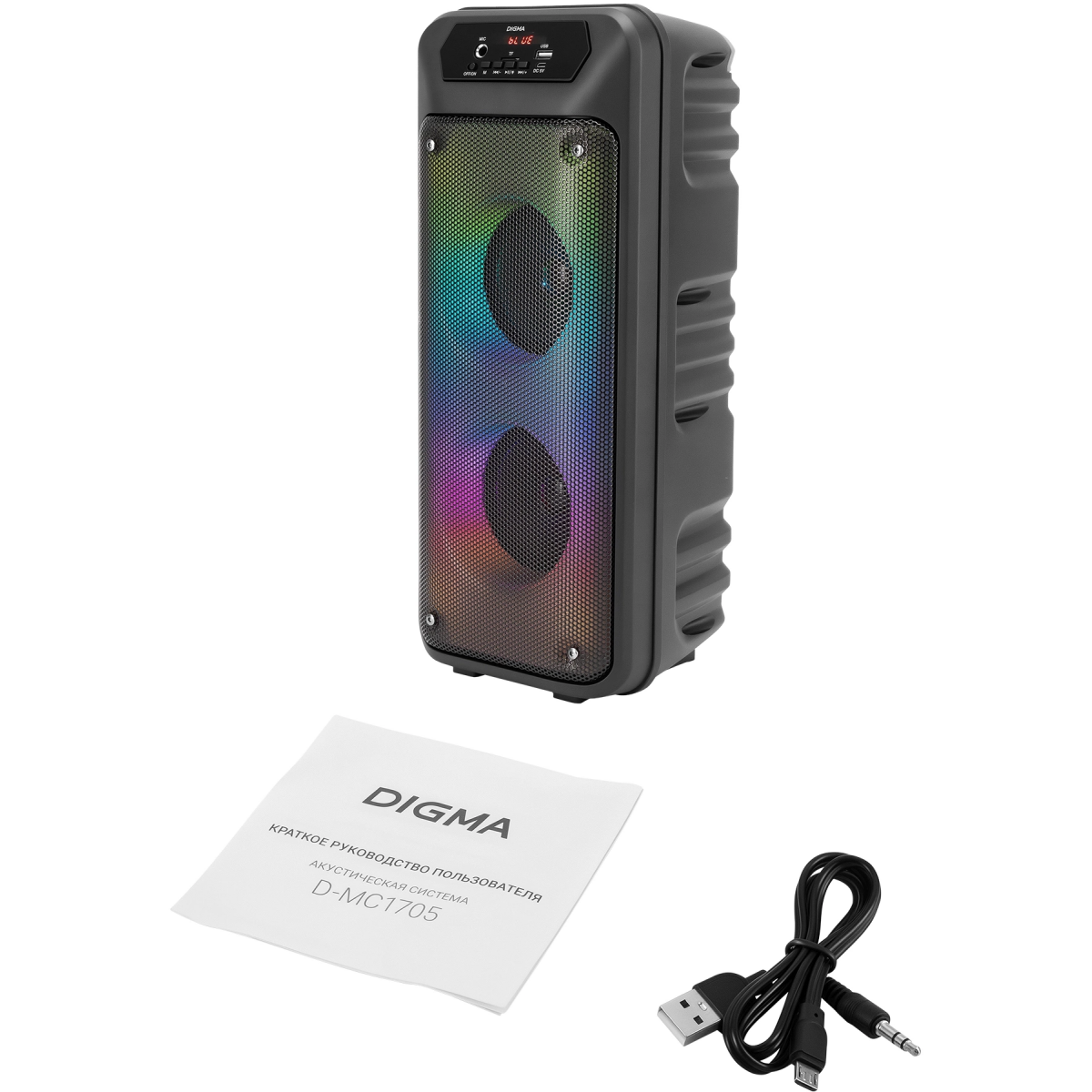 Портативная акустика Digma MC1705B Black - фото 9