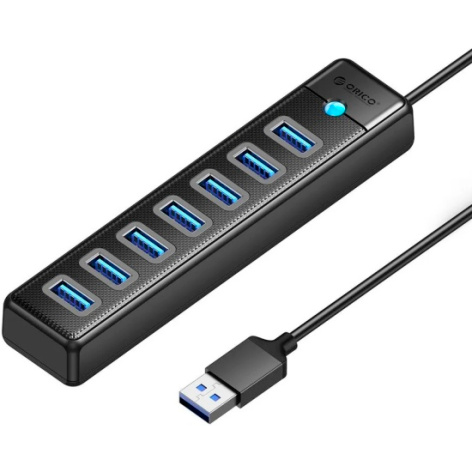 USB-концентратор Orico PW7U-U3-05-BK-EP - ORICO-PW7U-U3-05-BK-EP