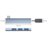 USB-концентратор Orico AH-W13-GY-BP Grey