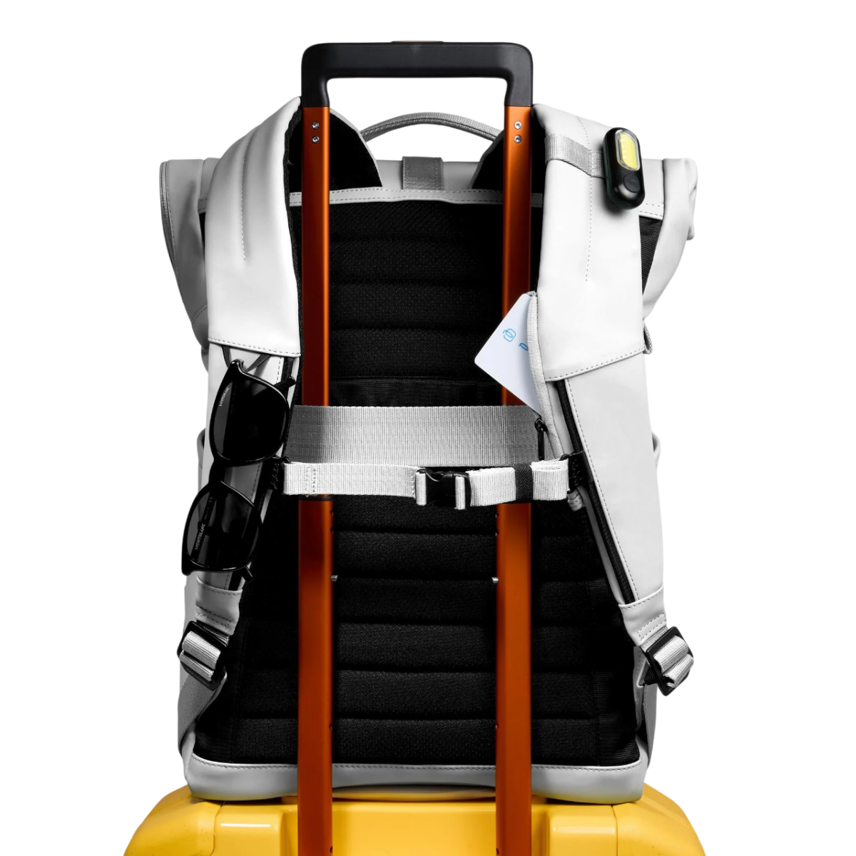 Рюкзак для ноутбука Piquadro Roll Top Backpack for Laptop 15.6 White (CA6291C2OW) - CA6291C2OW/BI - фото 8