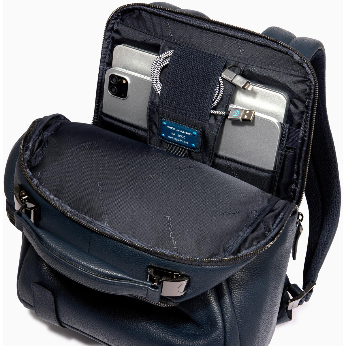 Рюкзак для ноутбука Piquadro Personalizable Laptop Backpack 14" Blue (CA6289MOS/BLU) - фото 3