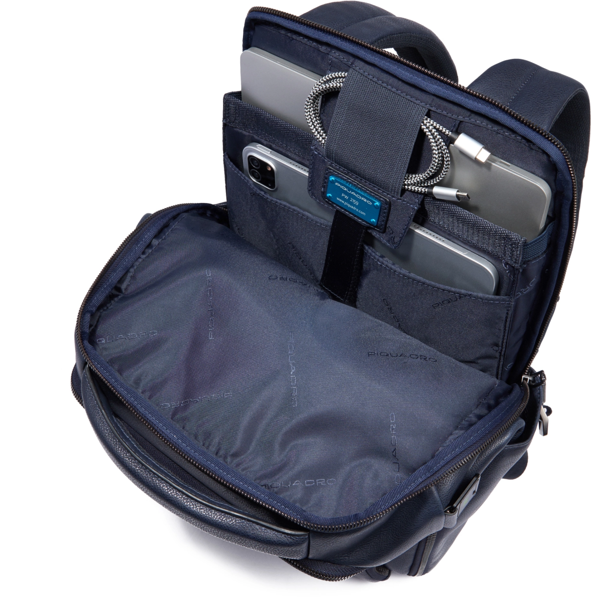 Рюкзак для ноутбука Piquadro Personalizable Laptop Backpack 14" Blue (CA6688S134/BLU) - фото 6