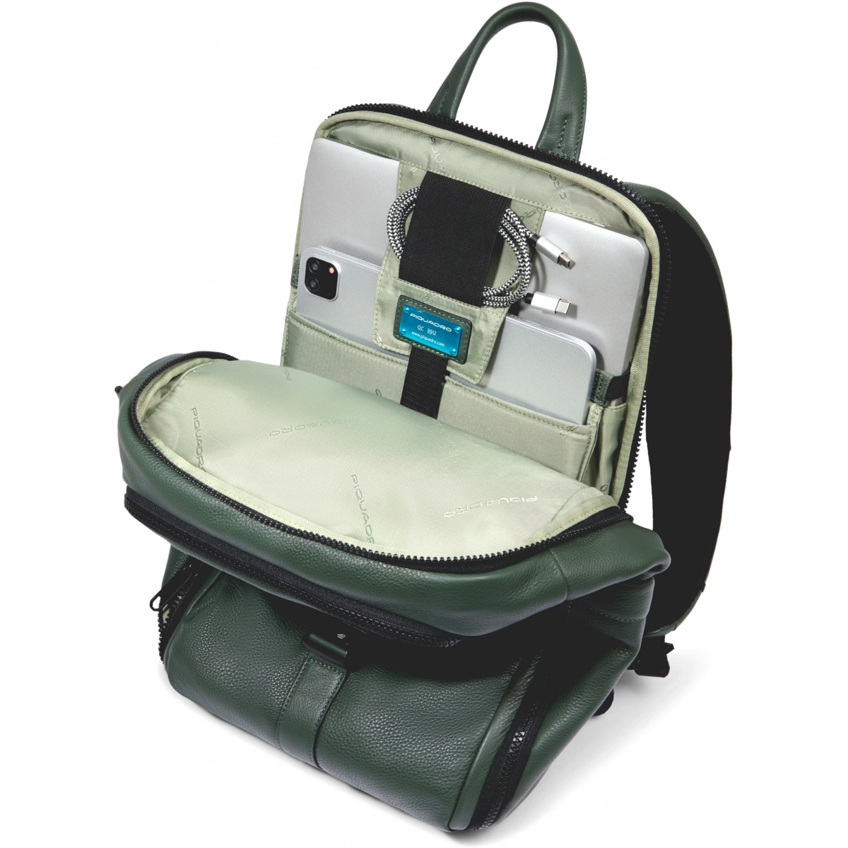 Рюкзак для ноутбука Piquadro Laptop Backpack 14" Green (CA6610S135/VE) - фото 5