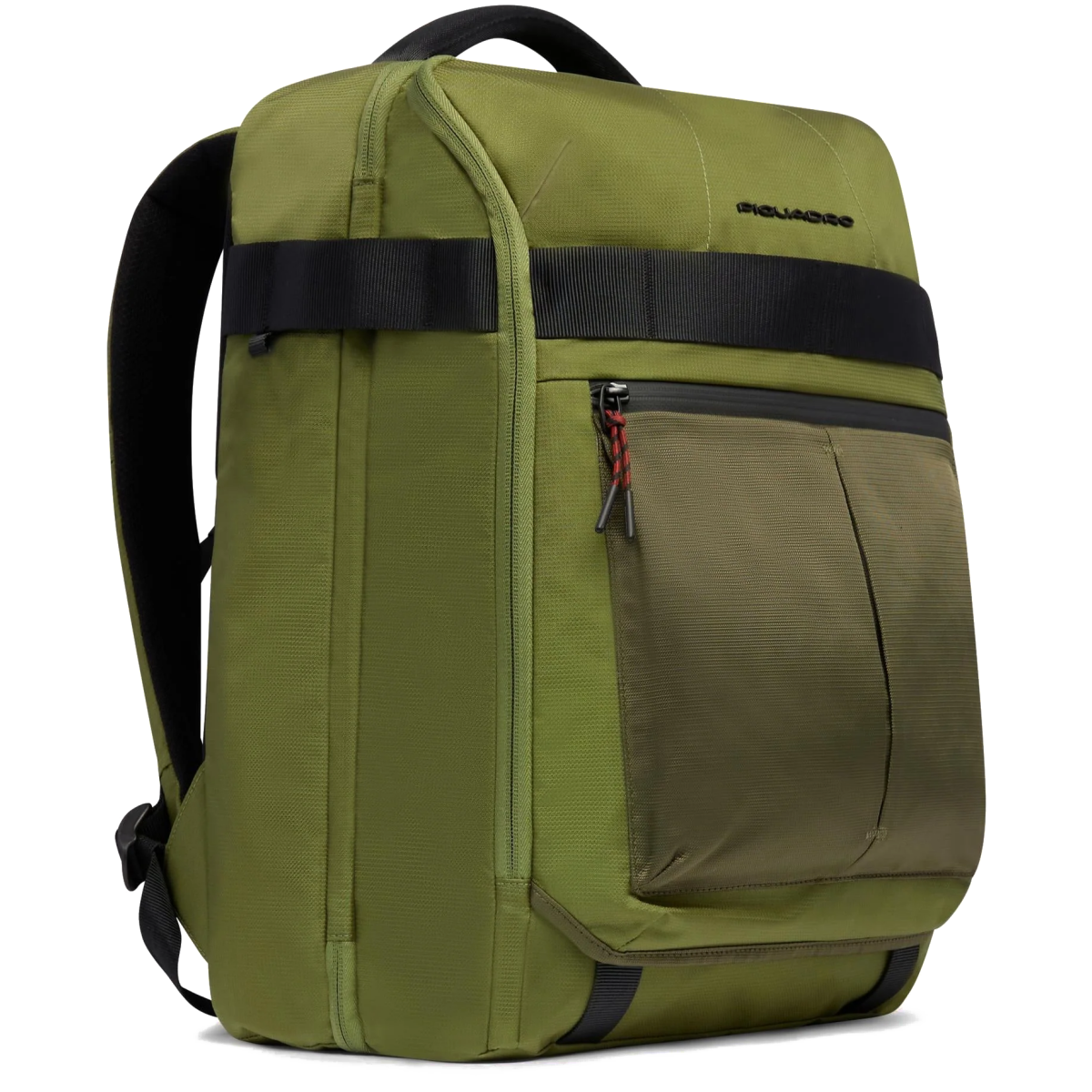 Рюкзак для ноутбука Piquadro Travel Laptop Backpack 17.3" Recycled Fabric Military Green (CA6691S125/VE)