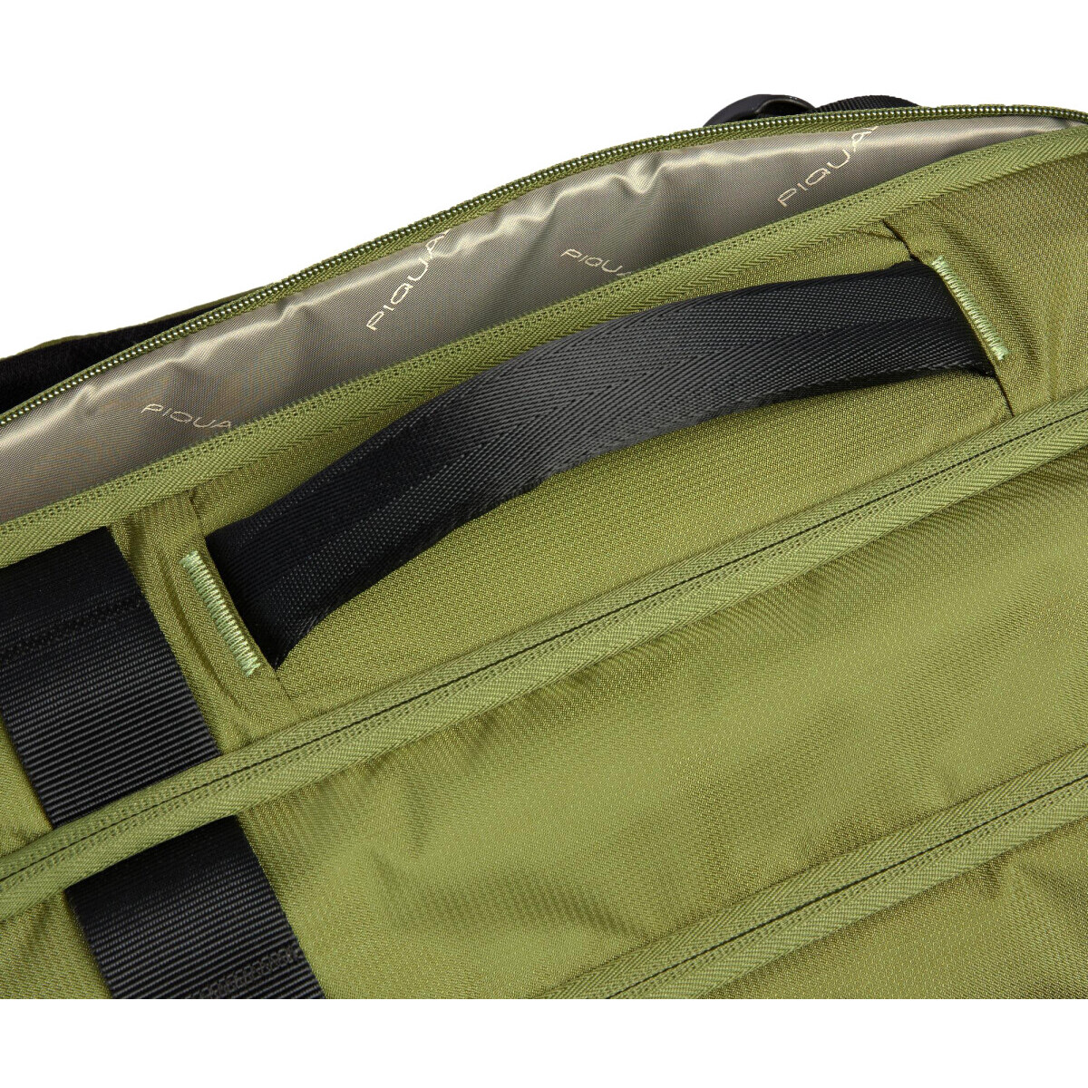 Рюкзак для ноутбука Piquadro Travel Laptop Backpack 17.3" Recycled Fabric Military Green (CA6691S125/VE) - фото 2