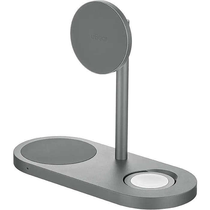 Беспроводное зарядное устройство uBear Stage Ultra Grey - WL20SG31SU-AW - фото 3