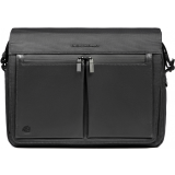 Сумка для ноутбука Piquadro Latop Messenger Bag 13.3" Recycled Black (CA6627S136/N)