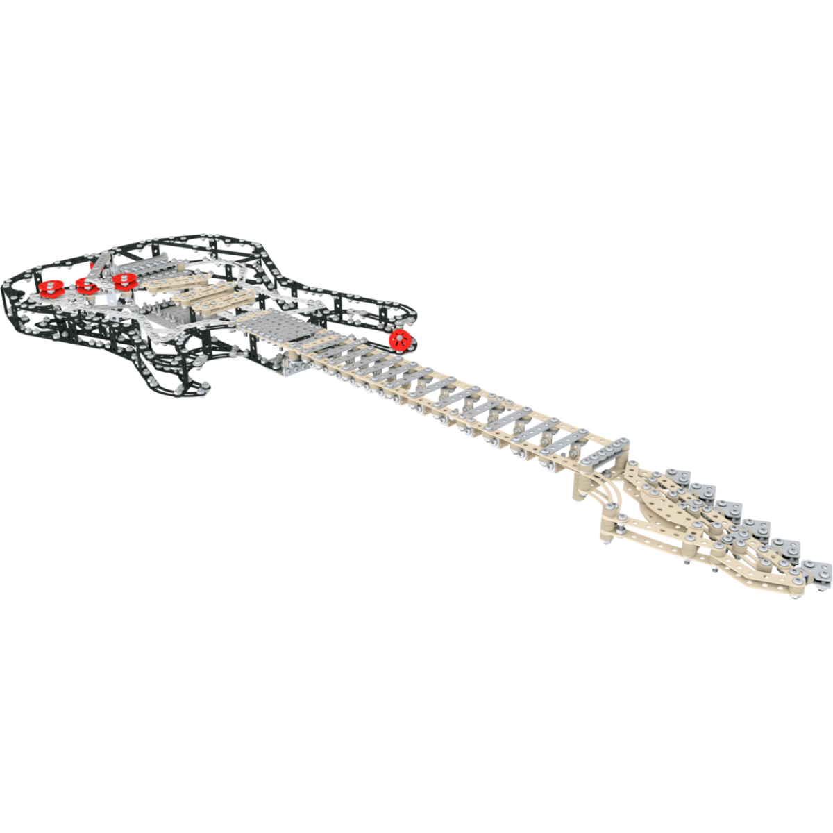 Конструктор Metal Craft Gitara FS Black (2943) - GIT01-FS01-BLK1/5906018029437 - фото 3