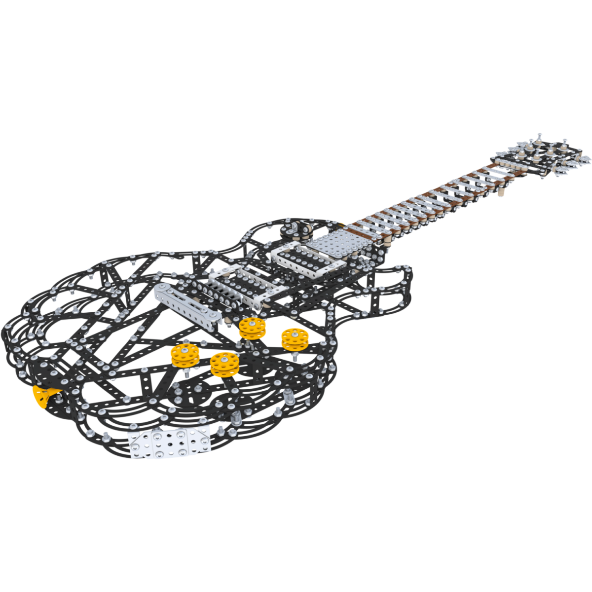 Конструктор Metal Craft Gitara GL Black (2947) - GIT02-GL02-BLK1/5906018029475 - фото 3