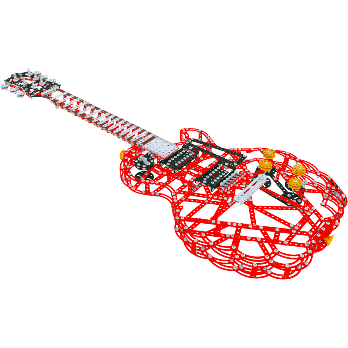 Конструктор Metal Craft Gitara GL Red (2972) - GIT02-GL01-RED1/5906018029727 - фото 2