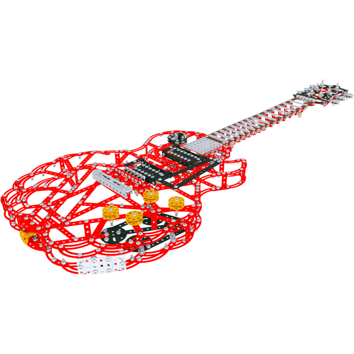 Конструктор Metal Craft Gitara GL Red (2972) - GIT02-GL01-RED1/5906018029727 - фото 5