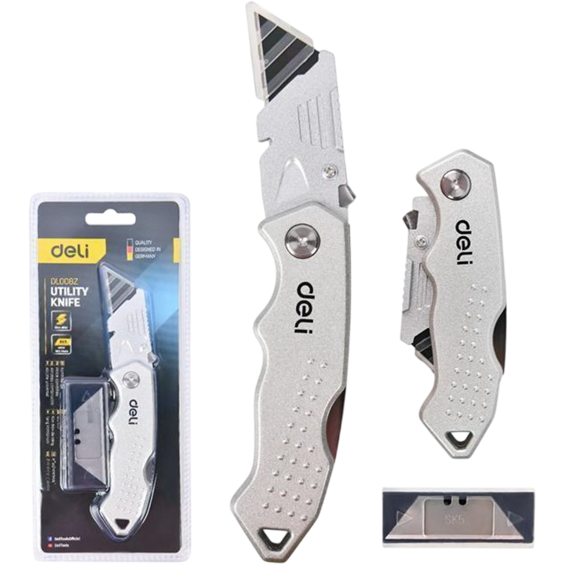 Строительный нож Deli DL008Z - фото 3