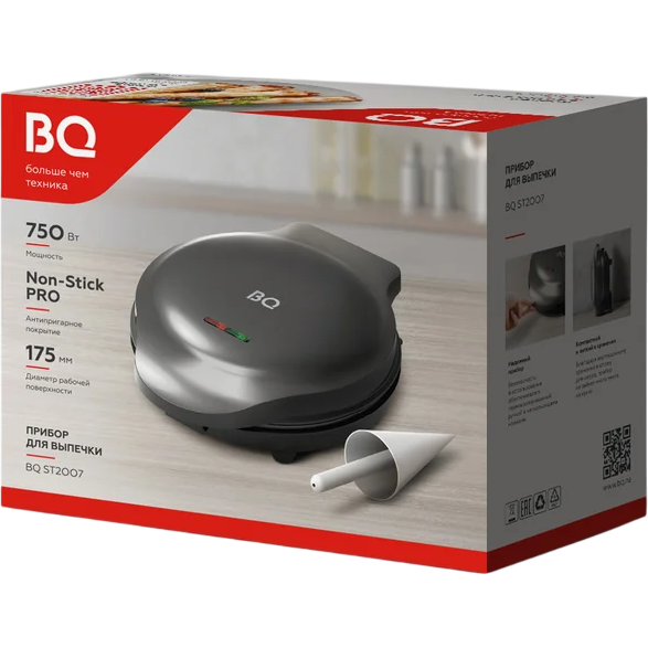 Вафельница BQ ST2007 Black - фото 5