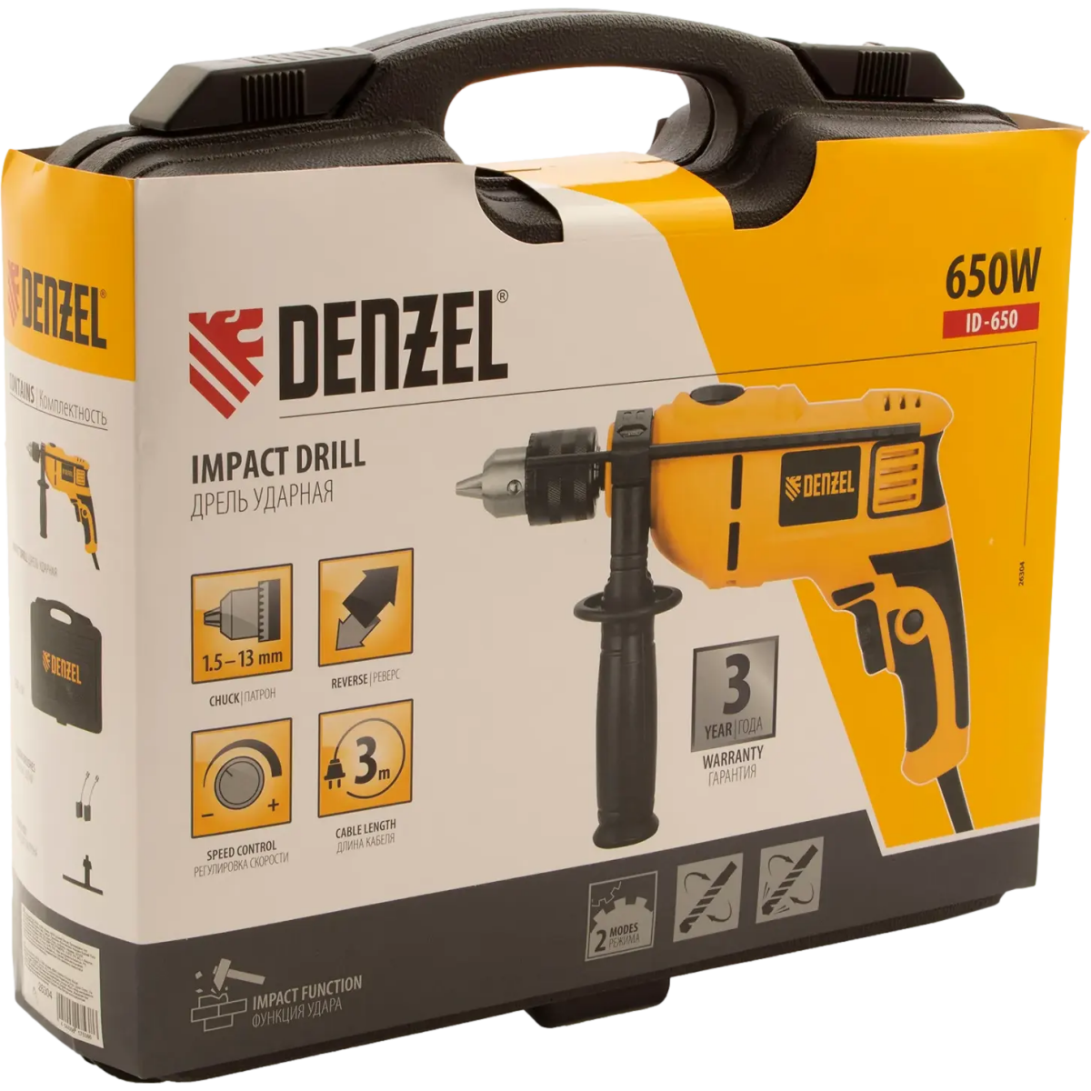 Дрель Denzel ID-650 - 26304 - фото 16