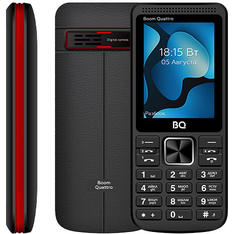 Телефон BQ Boom Quattro 2455 Black - 86197338
