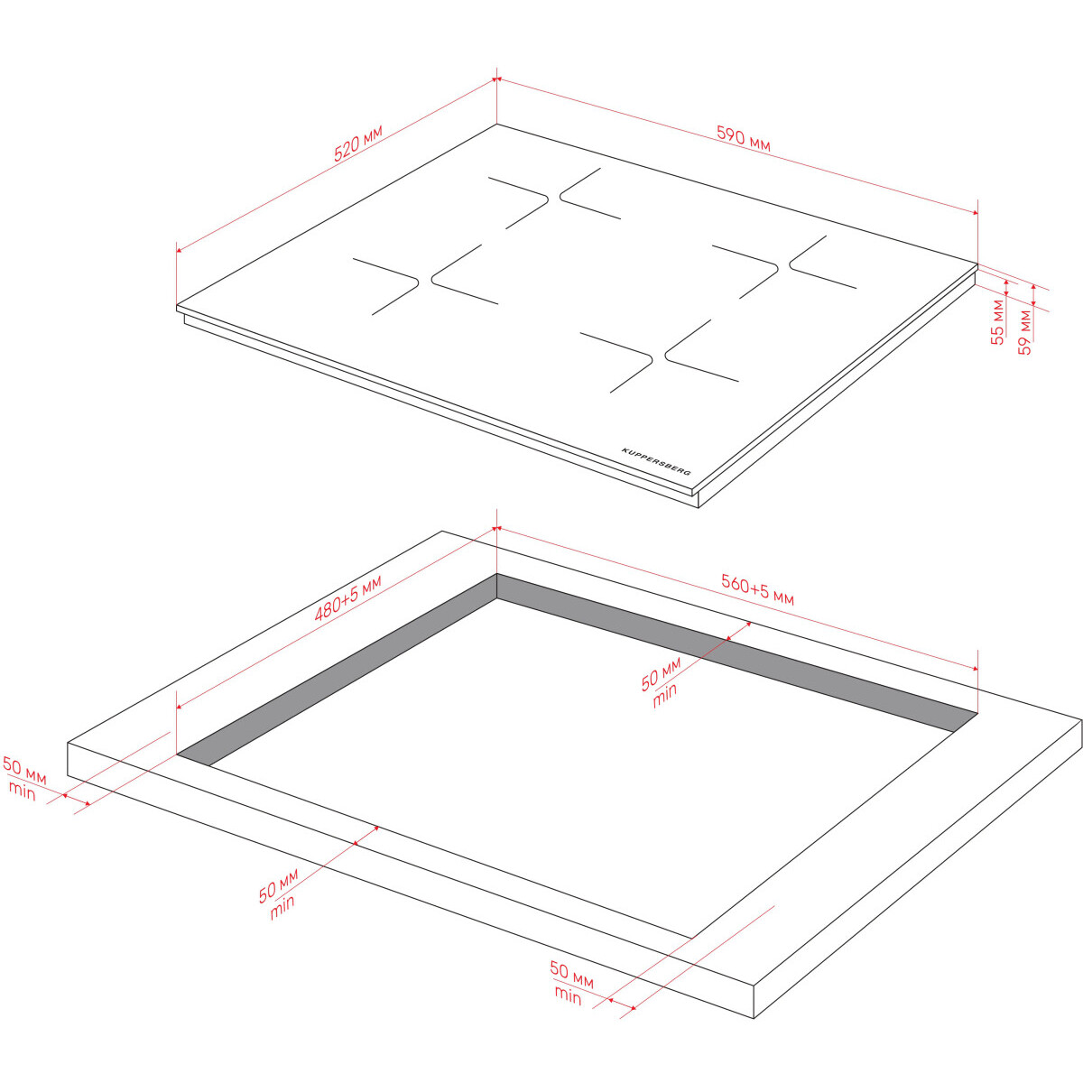 Индукционная варочная панель Kuppersberg ICI 609 - фото 5